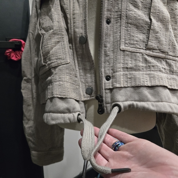 Piclro Anthropologie Bomber Jacket Large Nwot Oversized Fit - Picture 3 of 6